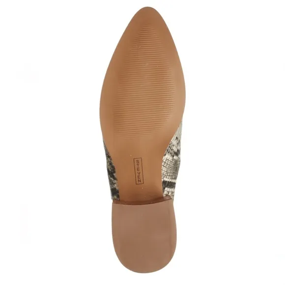 STEVEN BY STEVE MADDEN DEANDRA SNAKESKIN EMBOSSED MULES SIZE 7.5 NIB