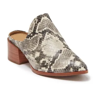STEVEN BY STEVE MADDEN DEANDRA SNAKESKIN EMBOSSED MULES SIZE 7.5 NIB