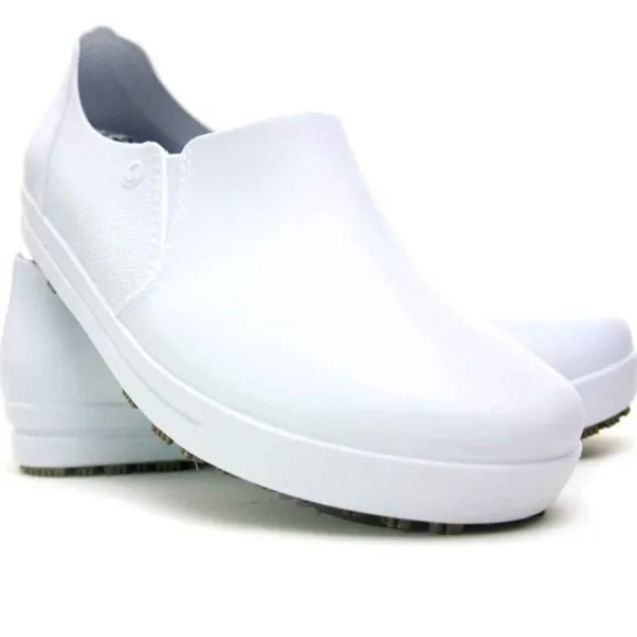 Sticky Slip On Work Shoe for Women - Nursing - Chef - Waterproof Non-Slip Comfor