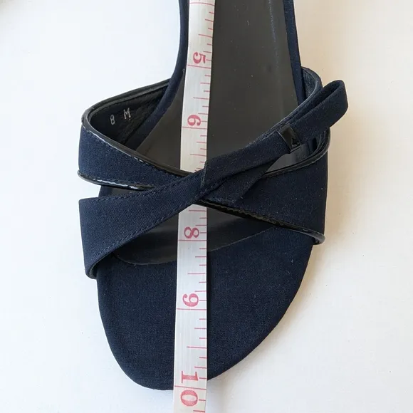 Stuart Weitzman Black Kitten Heel Mules
