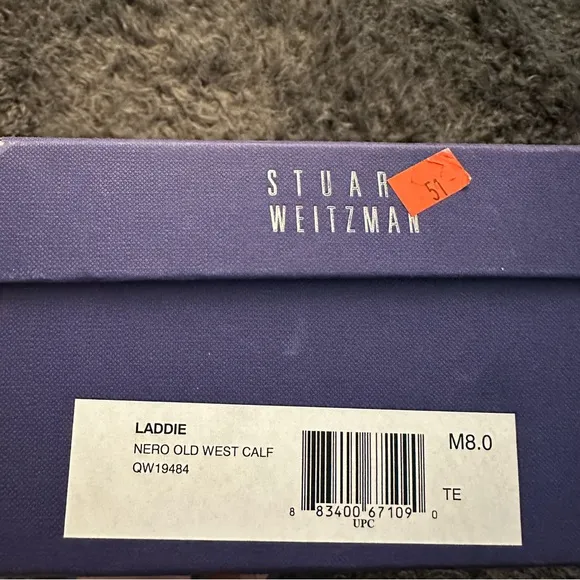 STUART WEITZMAN | Black Leather Laddie Oxford Shoes Lace Up Size 8 EUC!!!