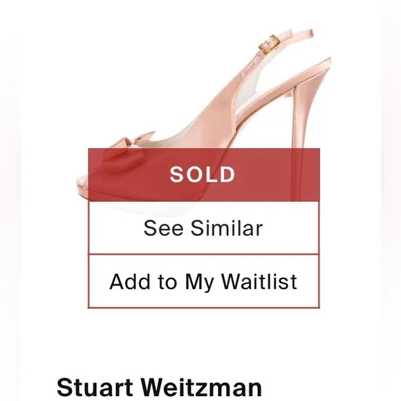Stuart Weitzman Bow Rose Gold Special Occassion Slingback Heels🇪🇸made in Spain🇪🇸