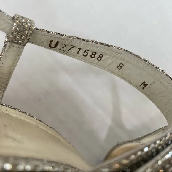 Stuart Weitzman Glitter Accent Slingback Heels