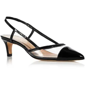 Stuart Weitzman Mondrian 50 Slingback Leather Heels Size 7