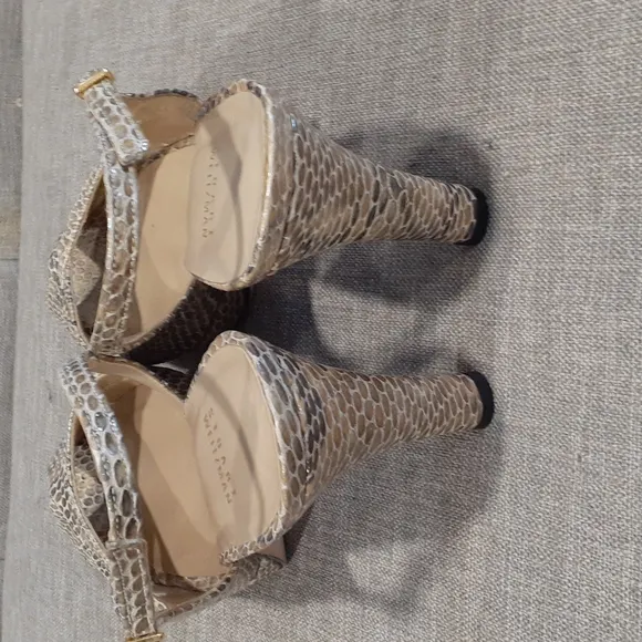 Stuart Weitzman open toe slingback platform heels shoe size 9m