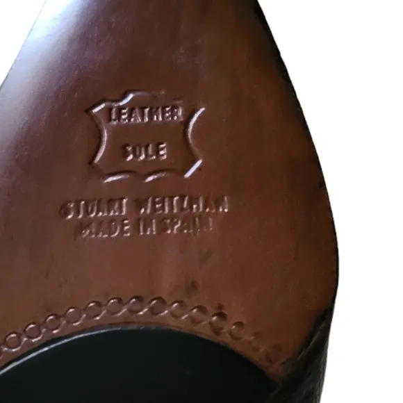 Stuart Weitzman Square Toe Kitten Heels