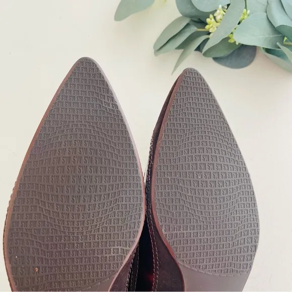 Stuart Weitzman Tier Cola Suede Kitten Heels