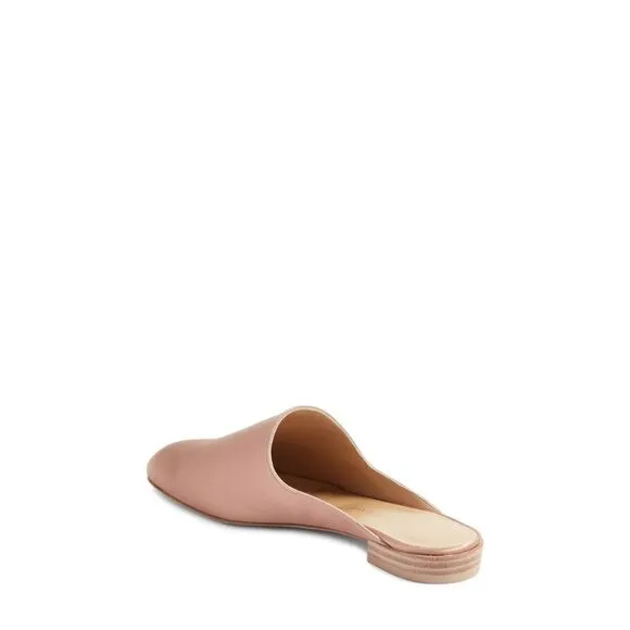 STUART WEITZMAN Womens Beige Mulearky Square Toe Block Heel Slip On Mules 9.5 M