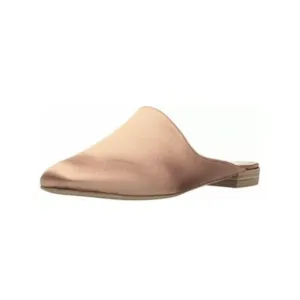 STUART WEITZMAN Womens Beige Mulearky Toe Block Heel Slip On Leather Mules 6 M