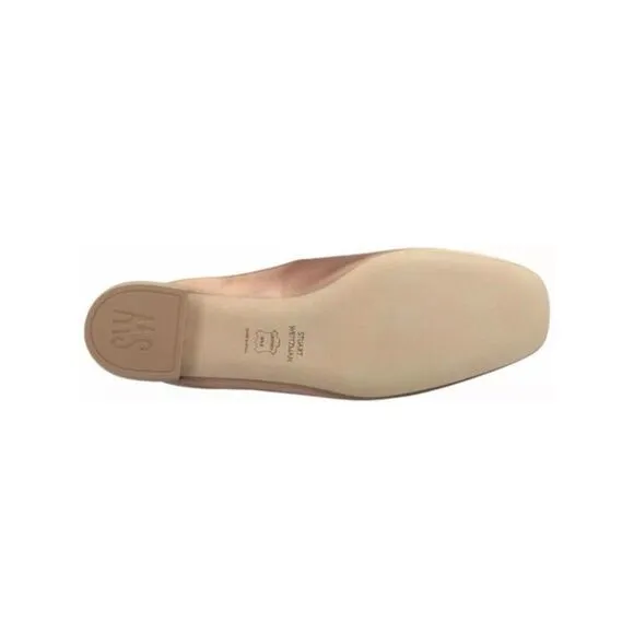 STUART WEITZMAN Womens Beige Mulearky Toe Block Heel Slip On Leather Mules 6 M