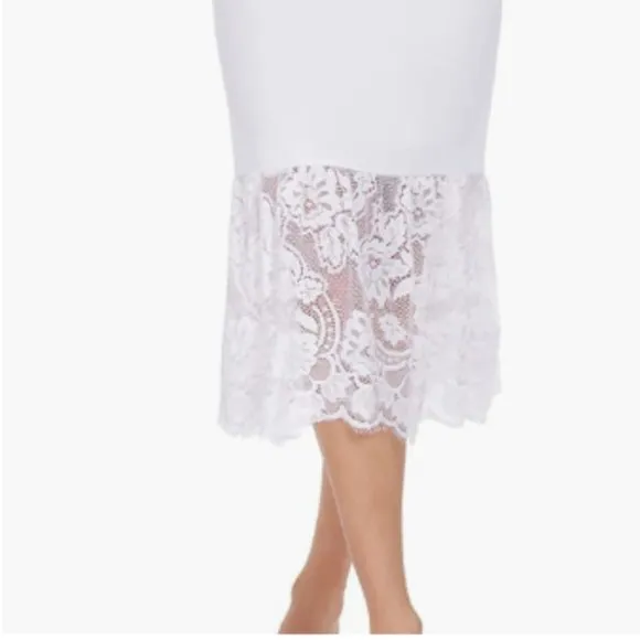 Subuteay Half Slips for Under Dresses Slip Skirt for Women Lace Trim Underskrit