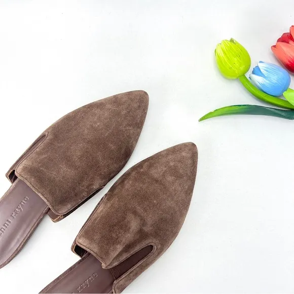 Suede Flat Mules by Jenni Kayne