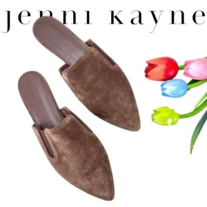 Suede Flat Mules by Jenni Kayne