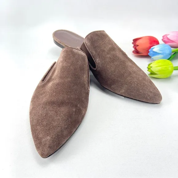 Suede Flat Mules by Jenni Kayne