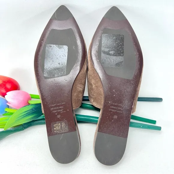 Suede Flat Mules by Jenni Kayne