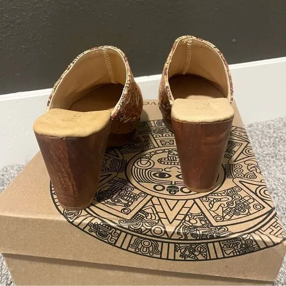 Sundance Five Worlds by Cordani Cyrilla Clogs NEW 7 Brown Multi