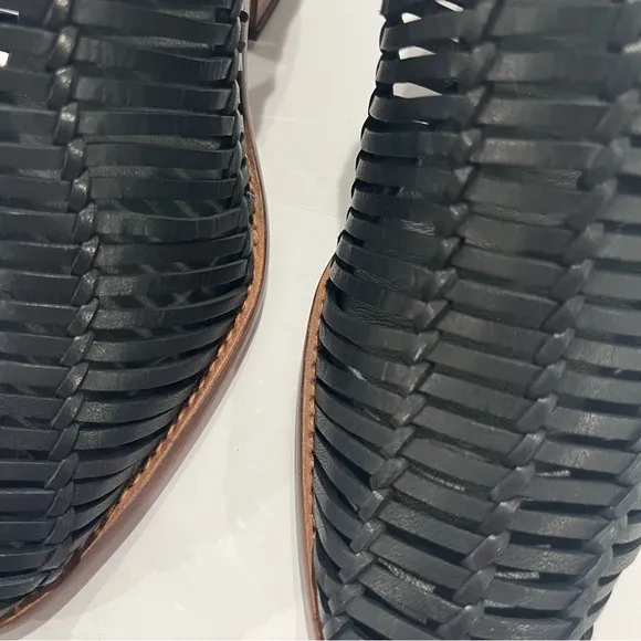 Sundance Veracruz Bella Notte Mules Black Leather |US Women’s size 8.5, EU 39