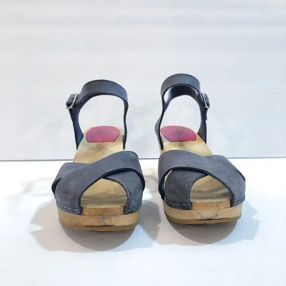 Swedish Hasbeens Mirja Heeled Clogs