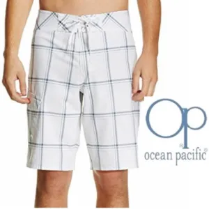 Swim Trunks Board Shorts Swim Shorts Lined Shorts OP Arctic White Size XL 40 42