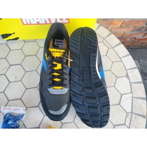 Sz 10 Diadora N9002 Wolverine Yellow Black Marvel Comics Xmen 97  Sneaker