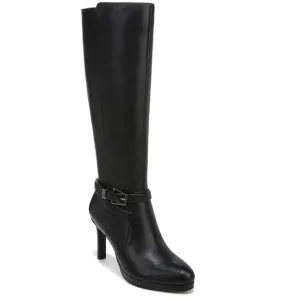 Taelynn Womens Zipper Belted Knee-High Boots (WIDE)