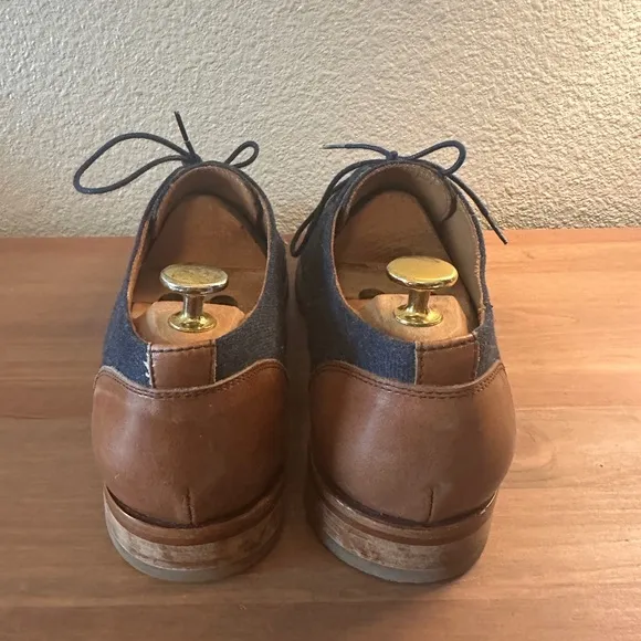 TAFT The Jack Shoe Oxfords blue and brown US 9 EU 42 Mens Cap Toe Made in Spain