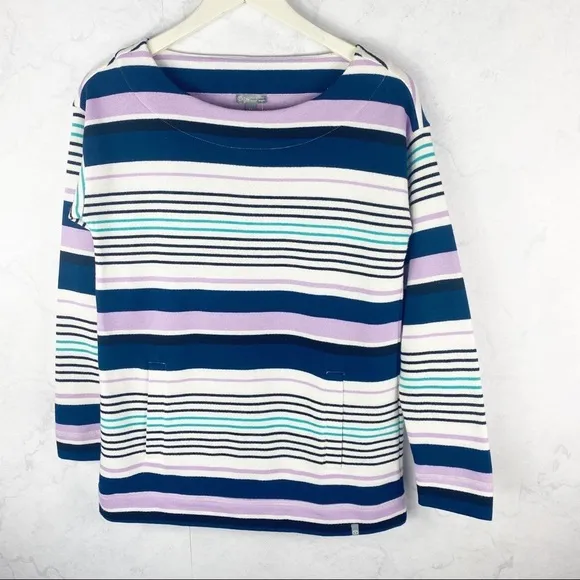[Talbots] Classic Fleece Stripe Shirt