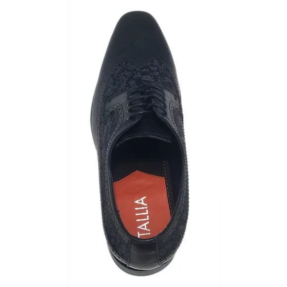Tallia Men's Sergio Mixed-Media Tweed Oxfords Dark Blue