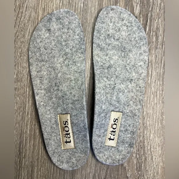 TAOS Woolery Charcoal Italian Wool Slip-On Unisex Clogs Size EU 37 US 6.5
