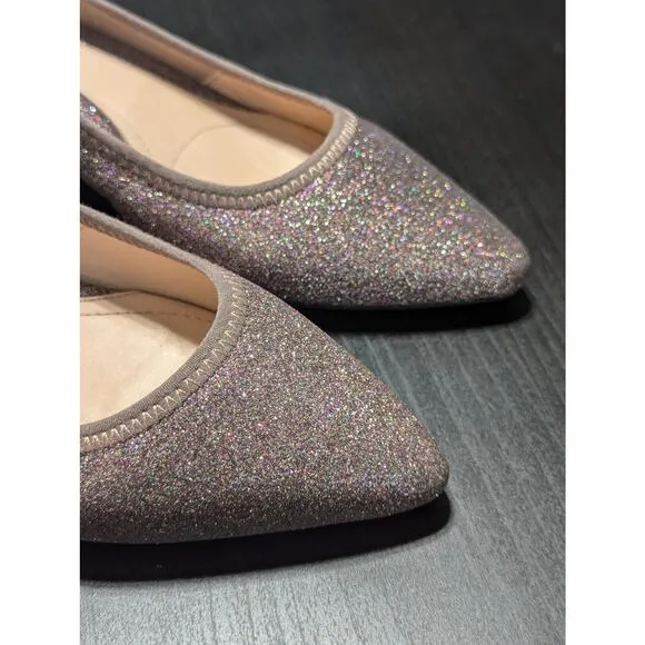 Taryn Rose Nicki Pump Glitter Heels Prism Multicolor Womens 8 Cushioned Comfort