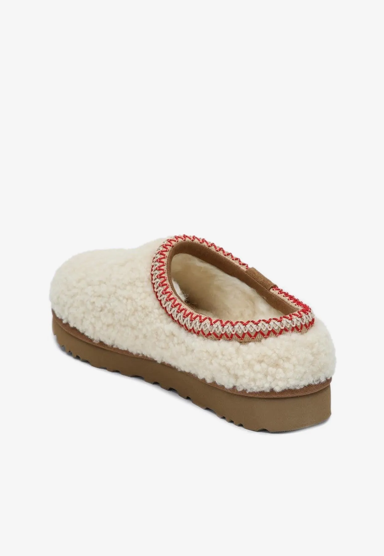 Tasman Maxi Curly Shearling Flat Mules