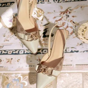 TEMP PRICE DROP!!!! -  Women's Vintage Floral Patchwork Slingback Kitten Heels