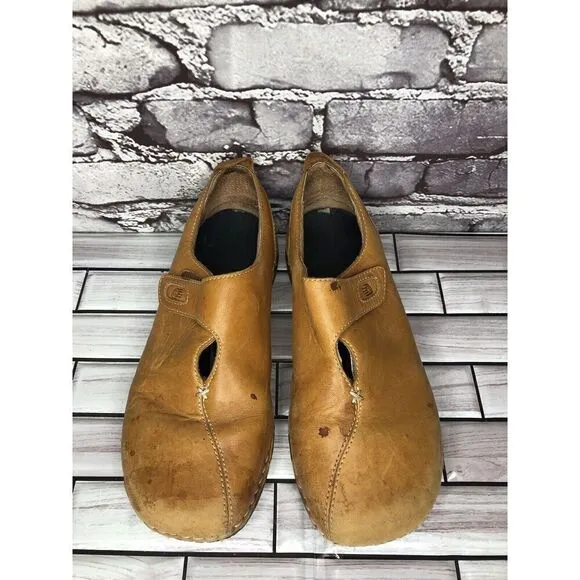 TEVA Ancona 6918 Brown Leather Comfort Clogs Loafer Shoes Women’s Sz 7M US/38EU