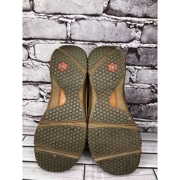 TEVA Ancona 6918 Brown Leather Comfort Clogs Loafer Shoes Women’s Sz 7M US/38EU
