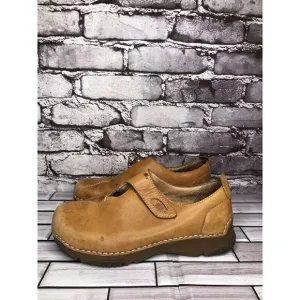TEVA Ancona 6918 Brown Leather Comfort Clogs Loafer Shoes Women’s Sz 7M US/38EU