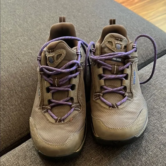 Teva Gray and Purple Hiking Shoes for Active Adventures Size 8.5