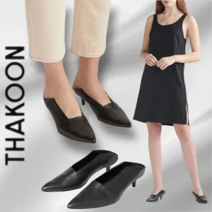 THAKOON by NAADAM Women’s Kitten Heel Leather Mules in the Size EU 39/ US 8-8.5