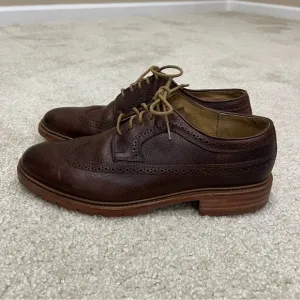 The Frye Company John A Frye Wingtip Oxfords Brown Leather Men’s Size 11.5 D,