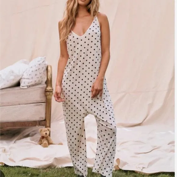 The Great. Sleep The Slip Sleeper Sleeveless One Piece Jumpsuit Floral Print