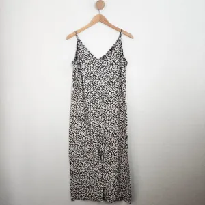 The Great. Sleep The Slip Sleeper Sleeveless One Piece Jumpsuit Floral Print