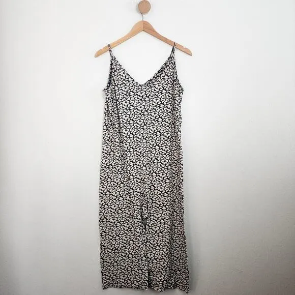 The Great. Sleep The Slip Sleeper Sleeveless One Piece Jumpsuit Floral Print