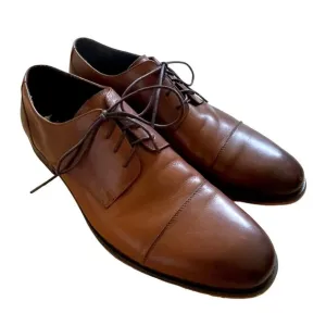 The Groom's Suit Men's 11 Leather THEO Dress Shoes Lace Up Oxfords Dark Brown