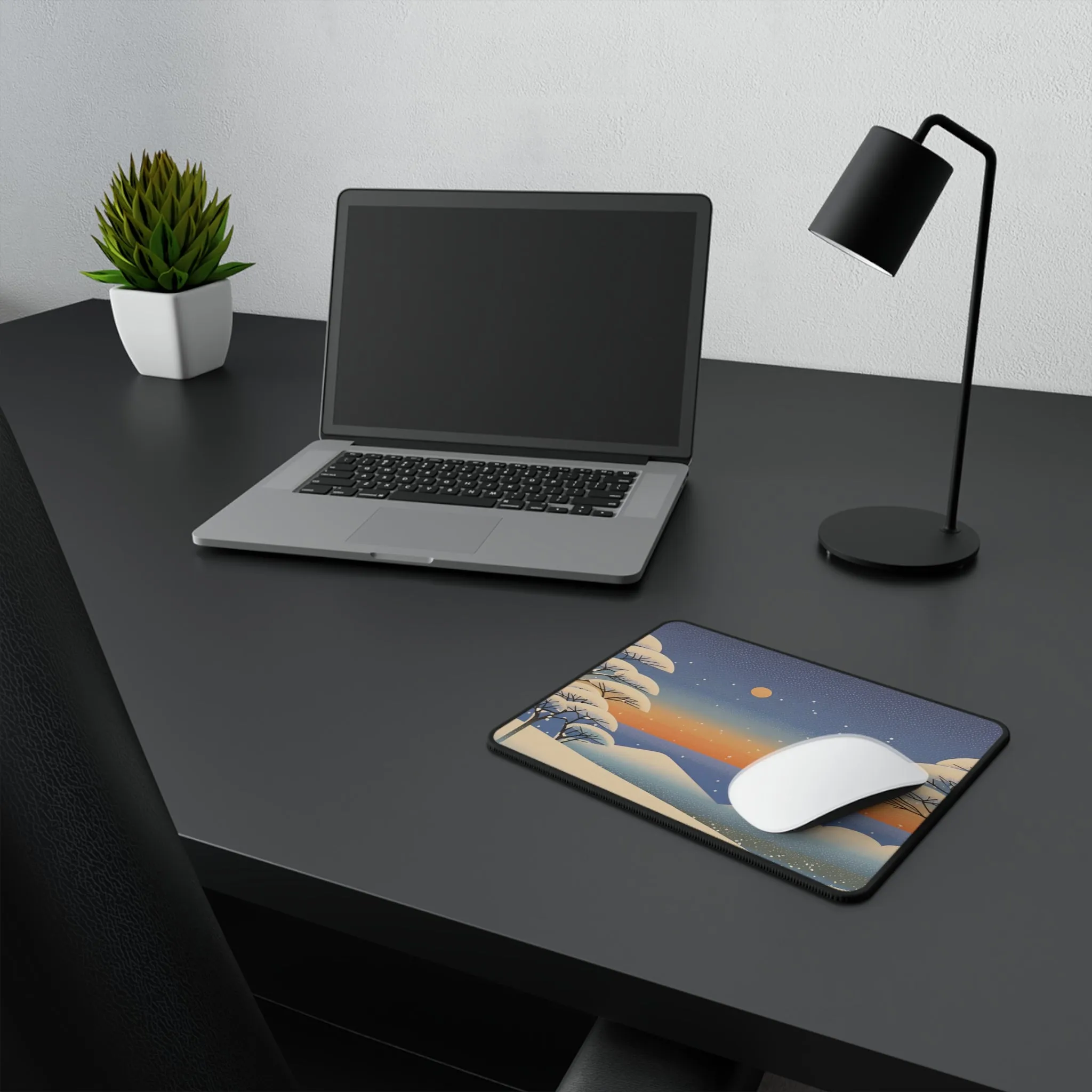 The Quiet of Winter Non-Slip Gaming Mouse Pad - Perfect for Gamers and Home Offices