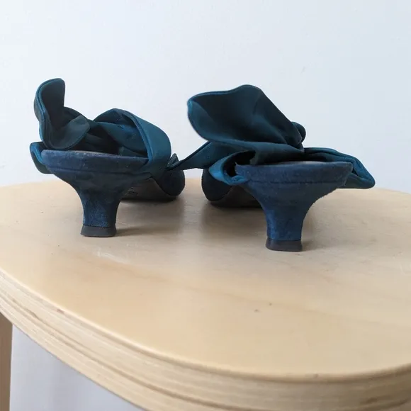 The row coco suede kitten heels
