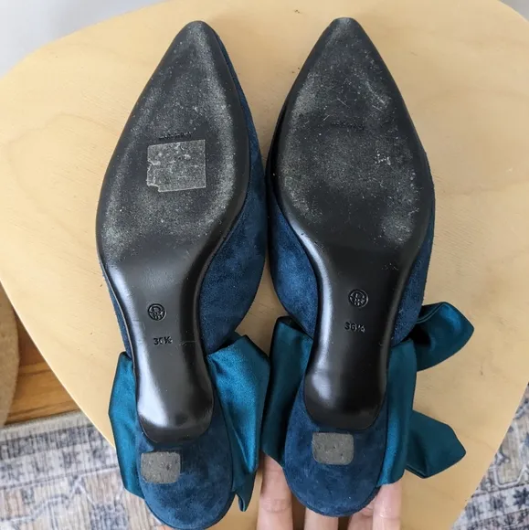 The row coco suede kitten heels