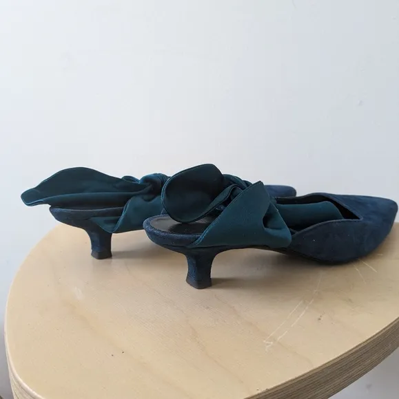 The row coco suede kitten heels