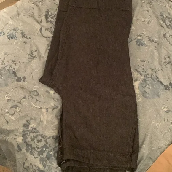 THEORY Cuff Denim Pants COLOR: IndigoSIZE: 31/Flare Wide Leg Jeans High-Waisted