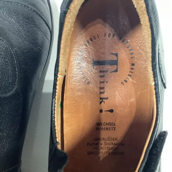 Think! Black‎ Leather Kitten Heels EU 40