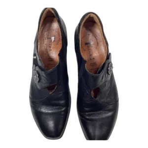 Think! Black‎ Leather Kitten Heels EU 40
