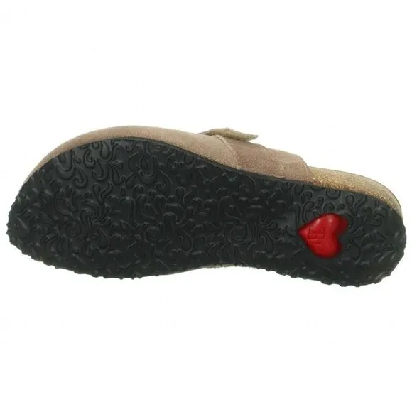 Think! Women's Size US 8.5, EU 39 Julia Velcro Clog in Stone Color